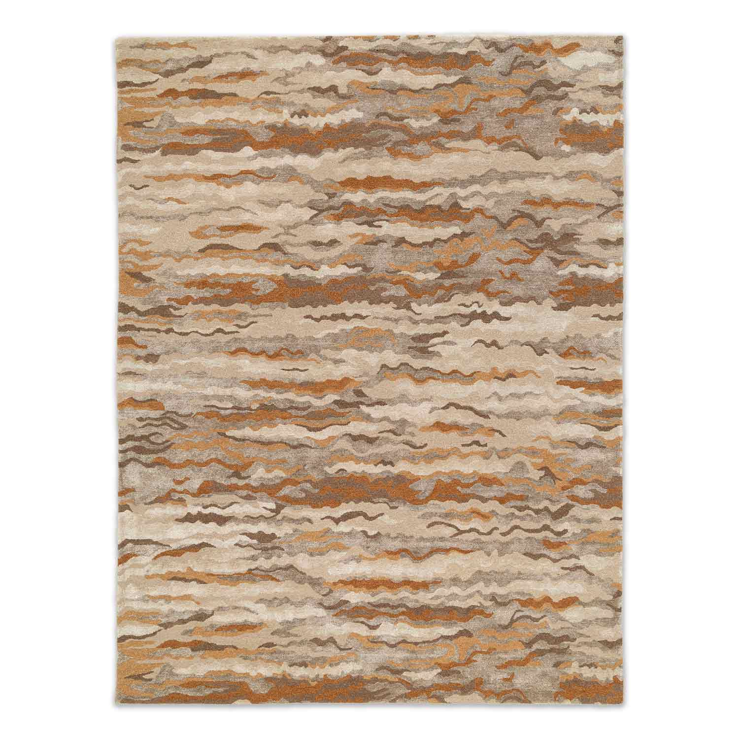 Clayfield Hand Tuftedwoollen And Viscose Rug