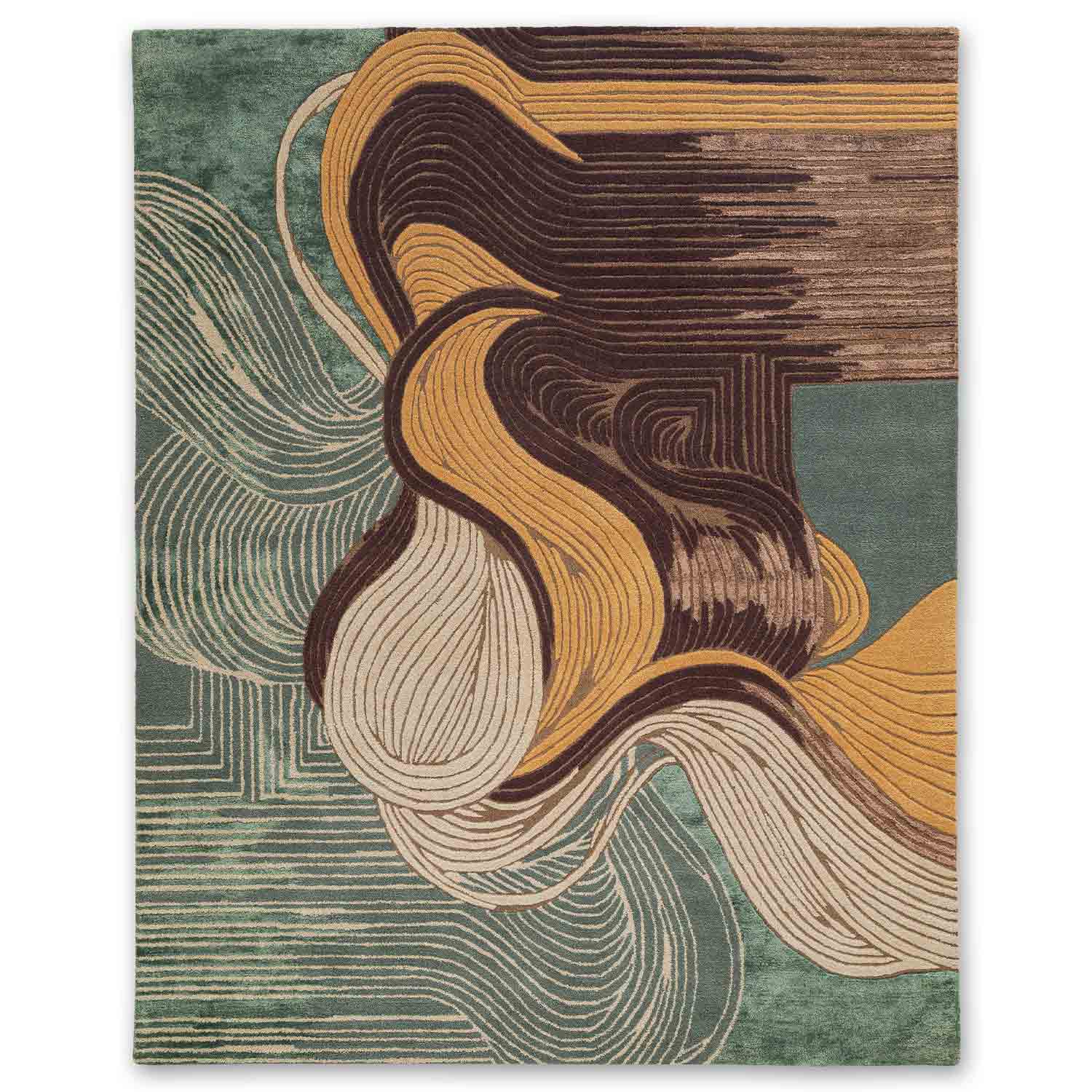 Nyrae Hand Tufted Woollen And Viscose Rug