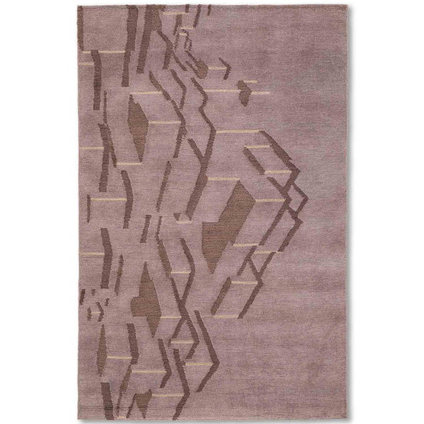 Altered Dimensions Hand Knotted Wool Rug By Shripal Munshi