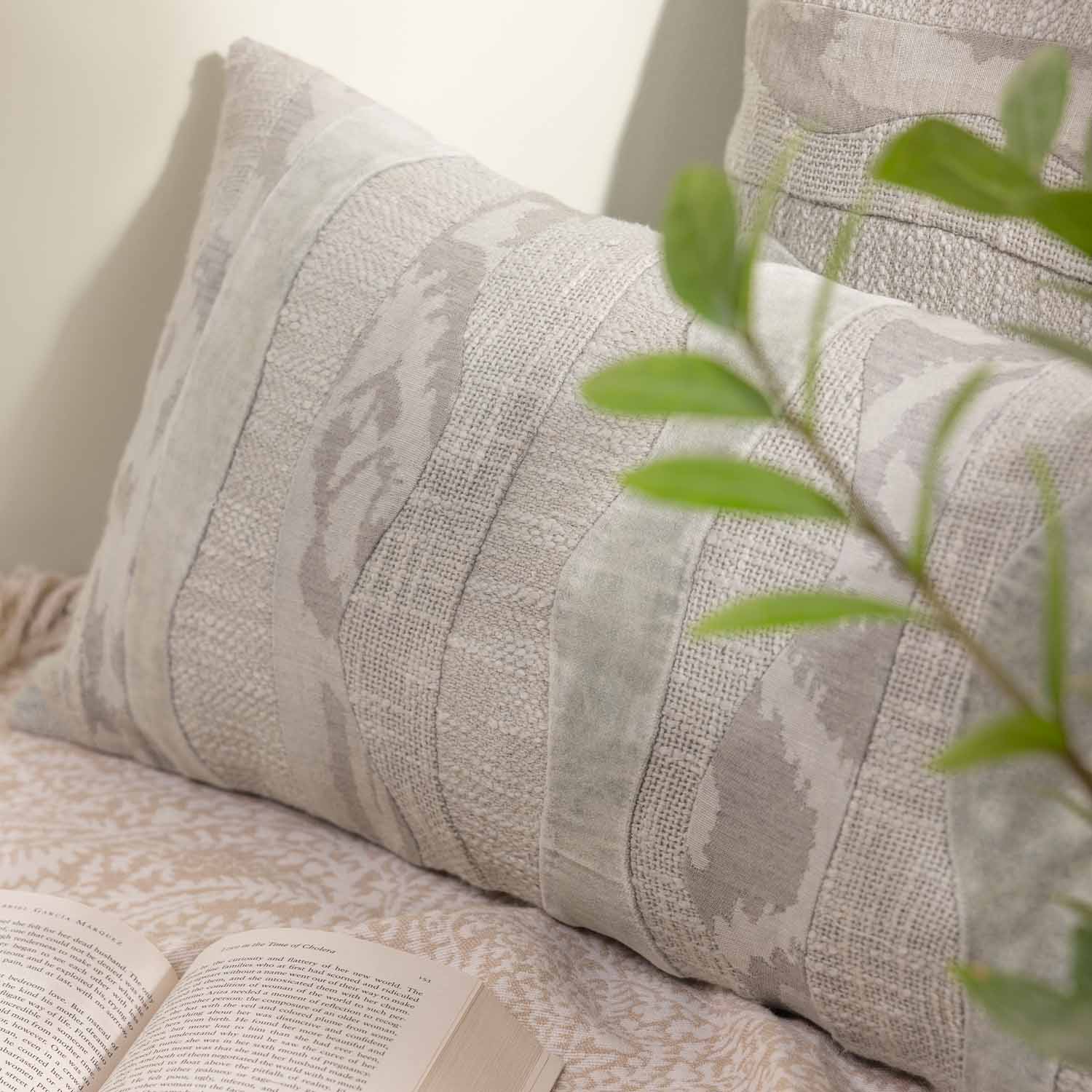 Cotton multi textured Variant Lumbar Cushion Cover