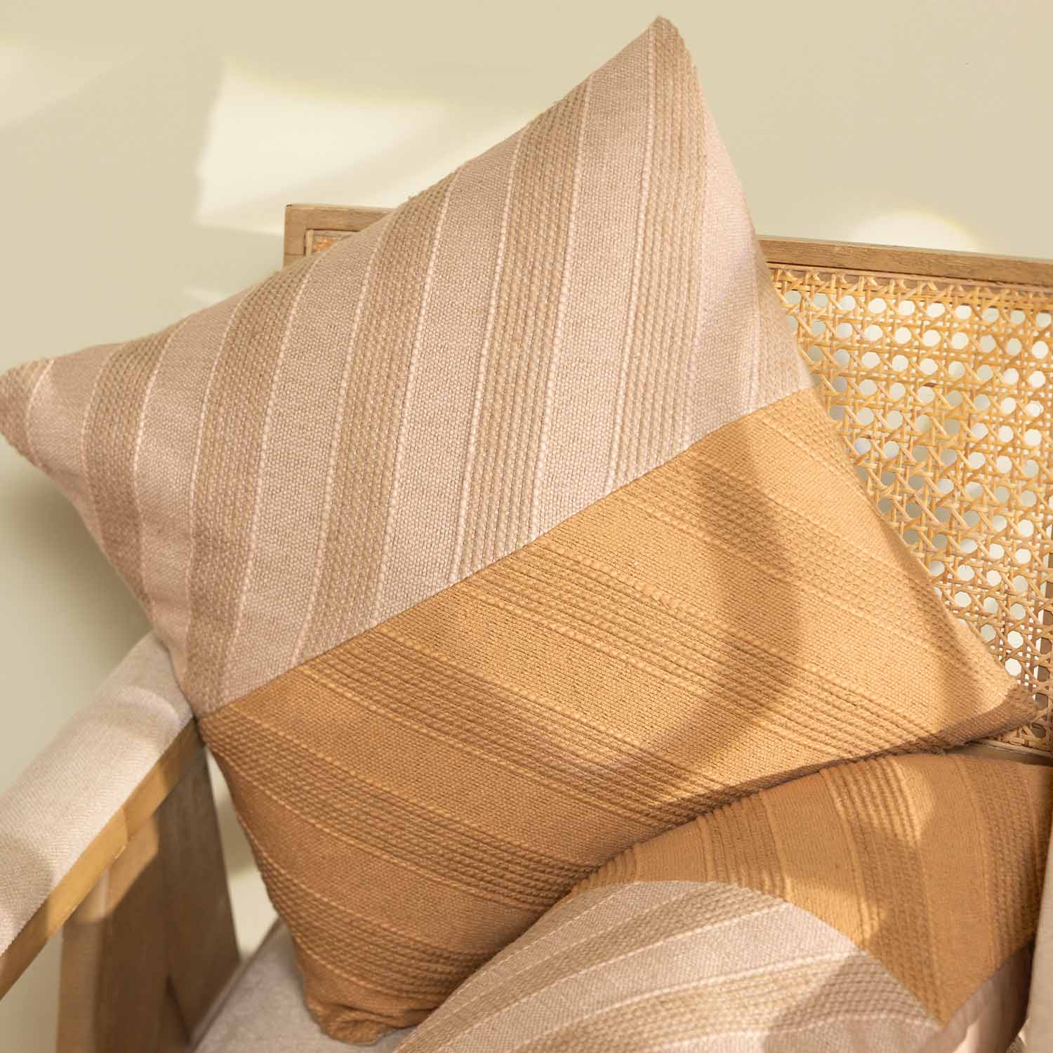 Cotton Handloom Arrowhead Cushion Cover