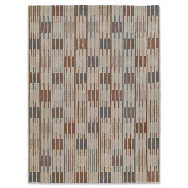 Motion Blur hand tufted wool and viscose rug from Terra collection by Obeetee - angle view