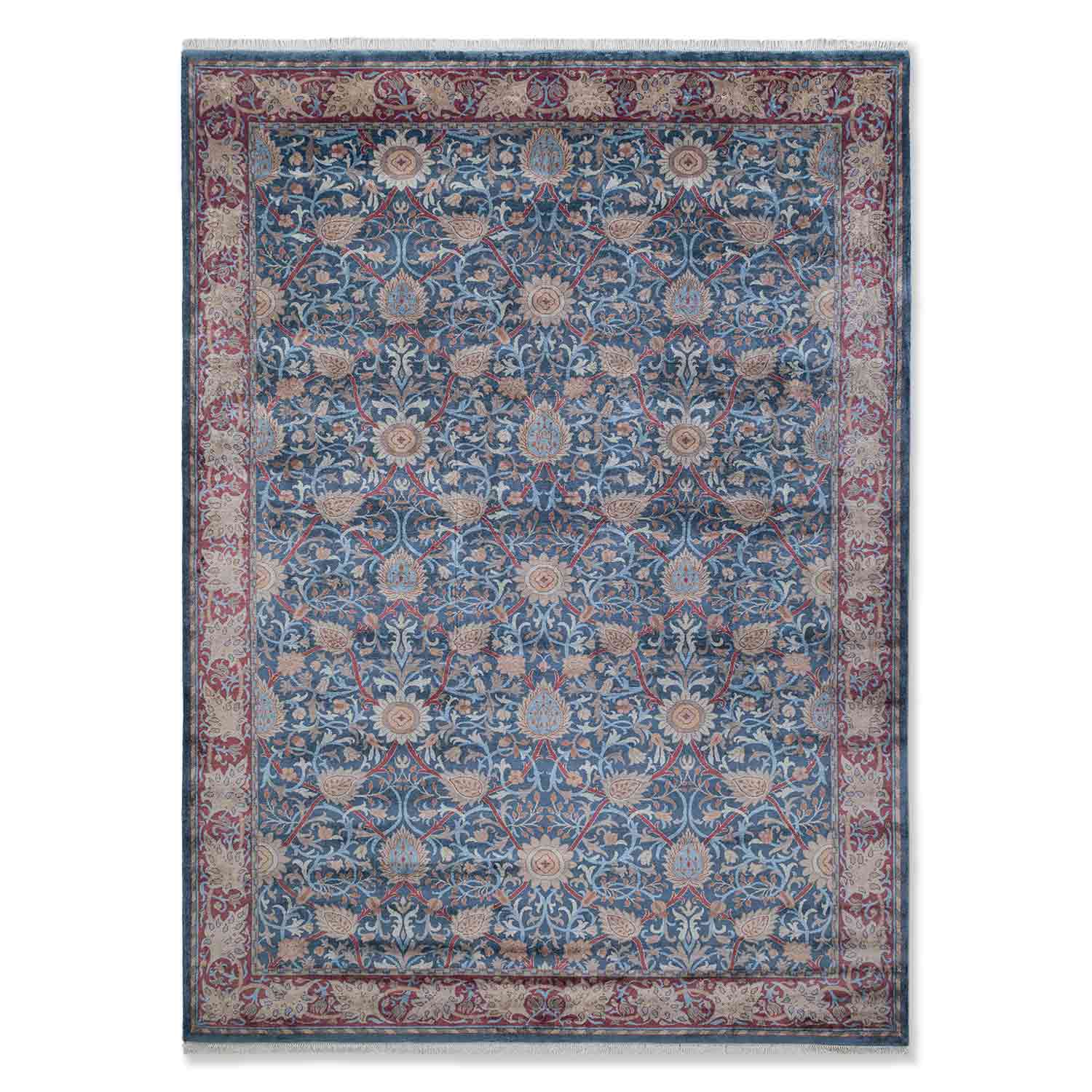 Celestial Hand Knotted Silk Rug
