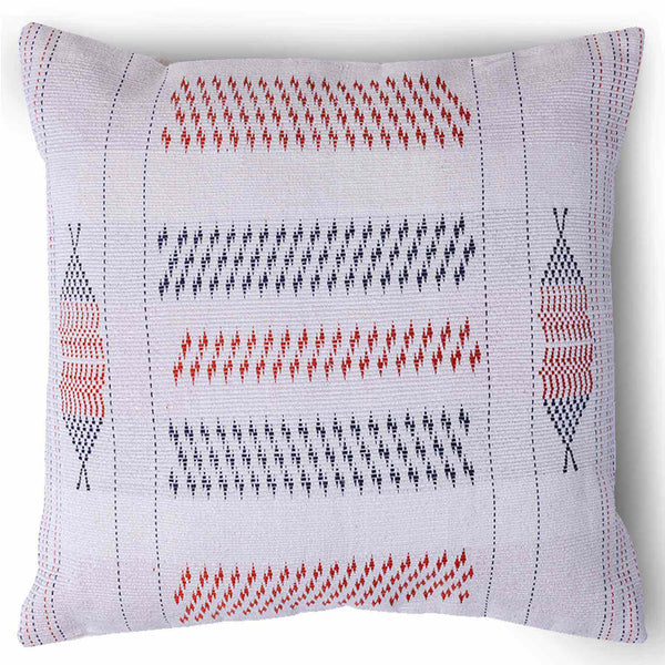 Shiloi hand woven cotton cushion cover by Obeetee - angle view
