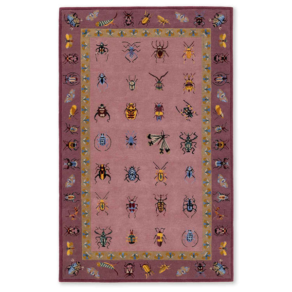 Vitrine Rosa Hand Tufted Woollen And Viscose Rug By Varun Rana