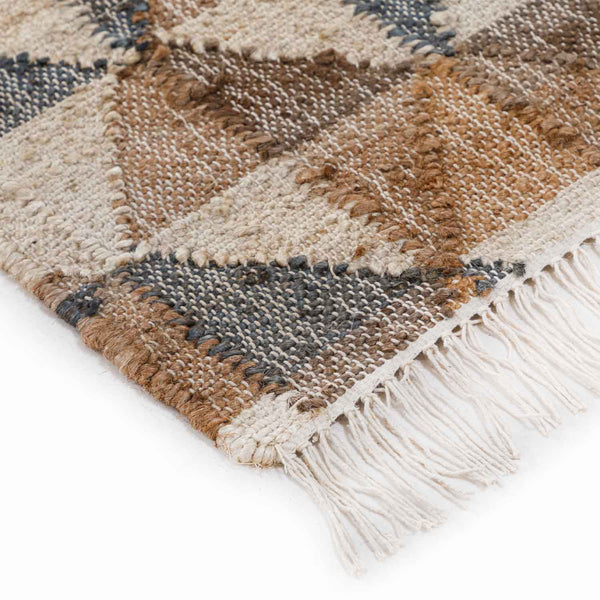 Triangular Jute Flat Weave Dhurrie