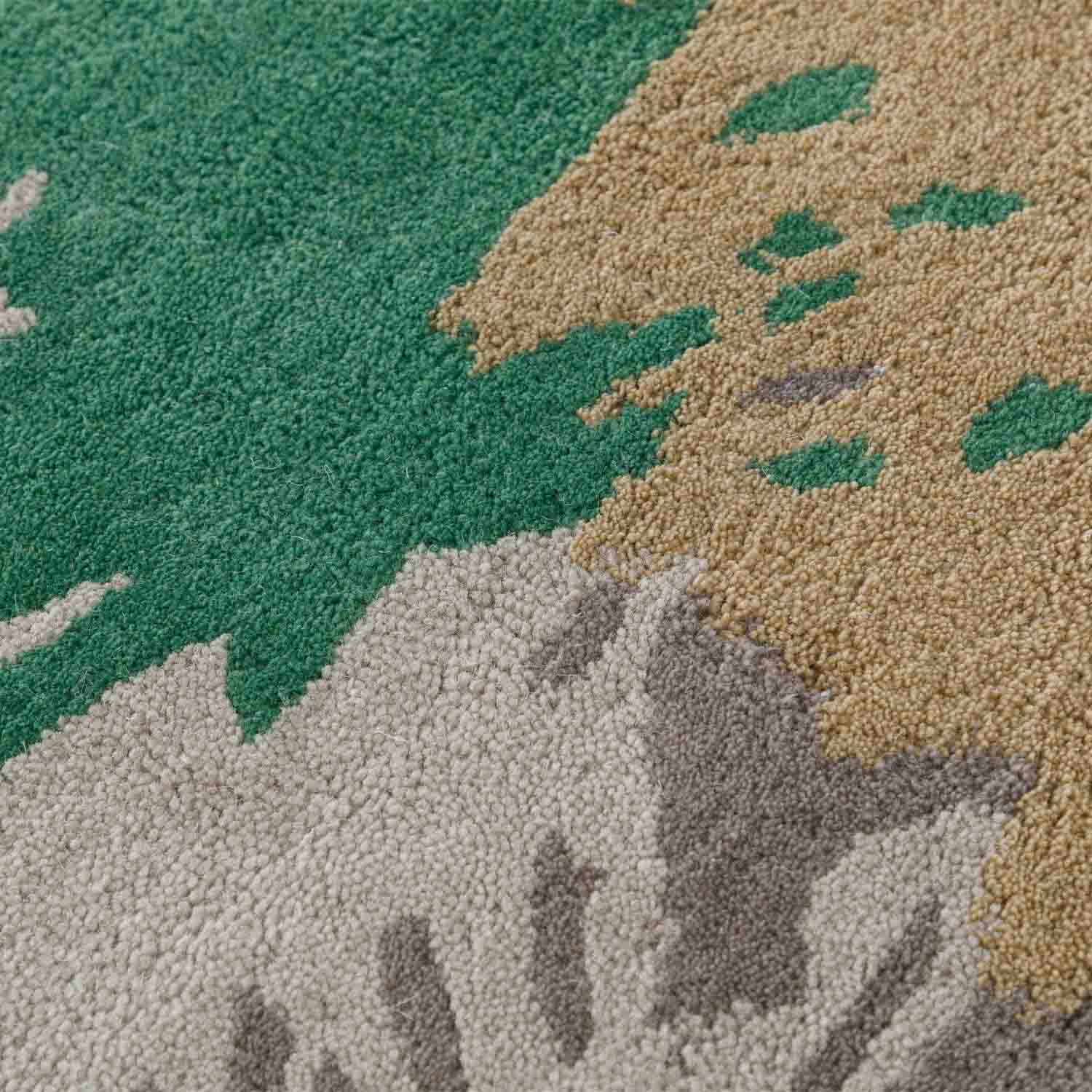 Comu Hand Tufted Woollen And Polyester Rug