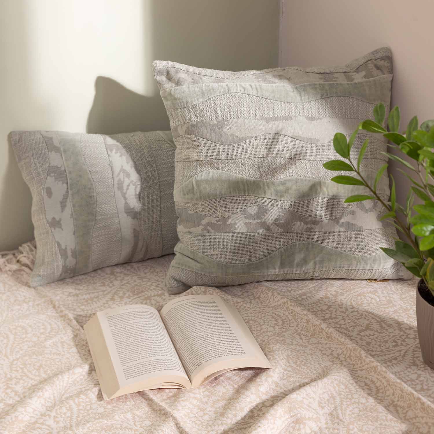 Cotton Multi Textured Variant Cushion Cover