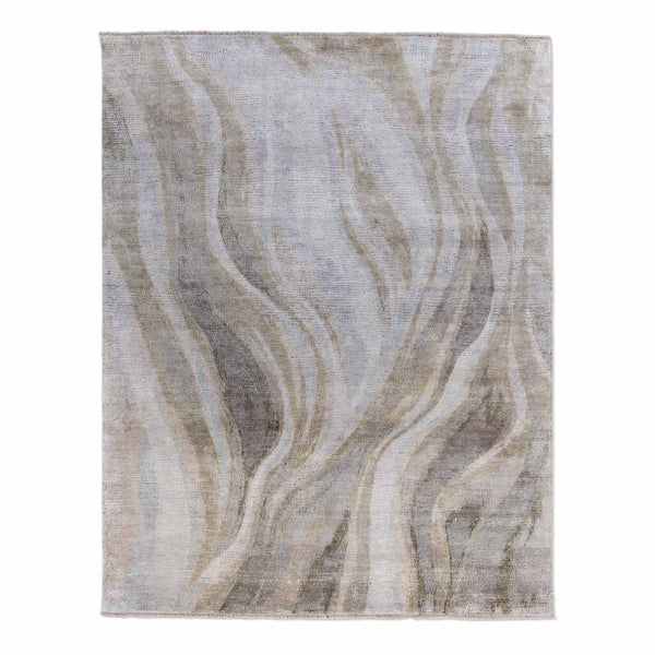 Unfurl Hand Knotted Wool And Silk Rug By Luke Irwin