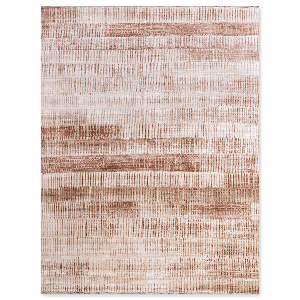 Taper Hand Knotted Wool And Silk Rug By Luke Irwin