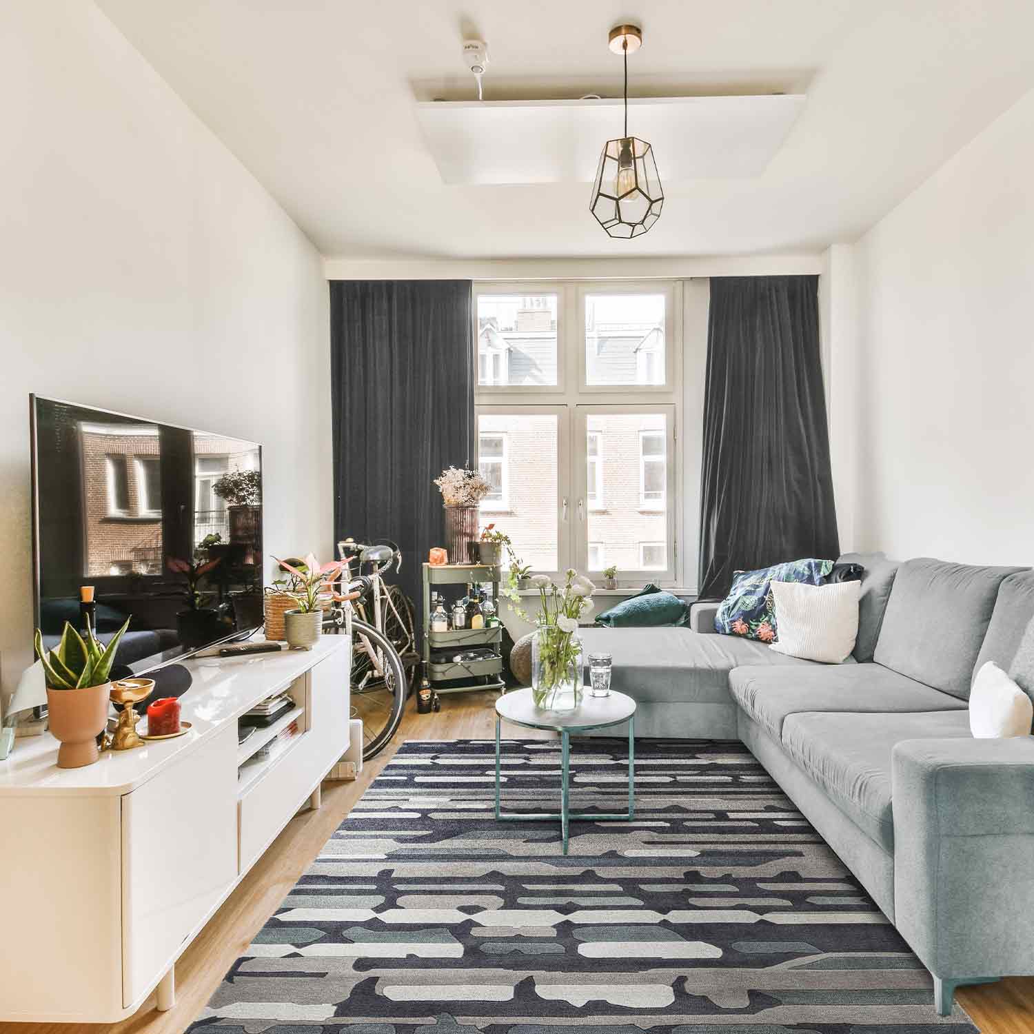 Lifelines 2 Hand Tufted Woollen Rug By Shripal Munshi