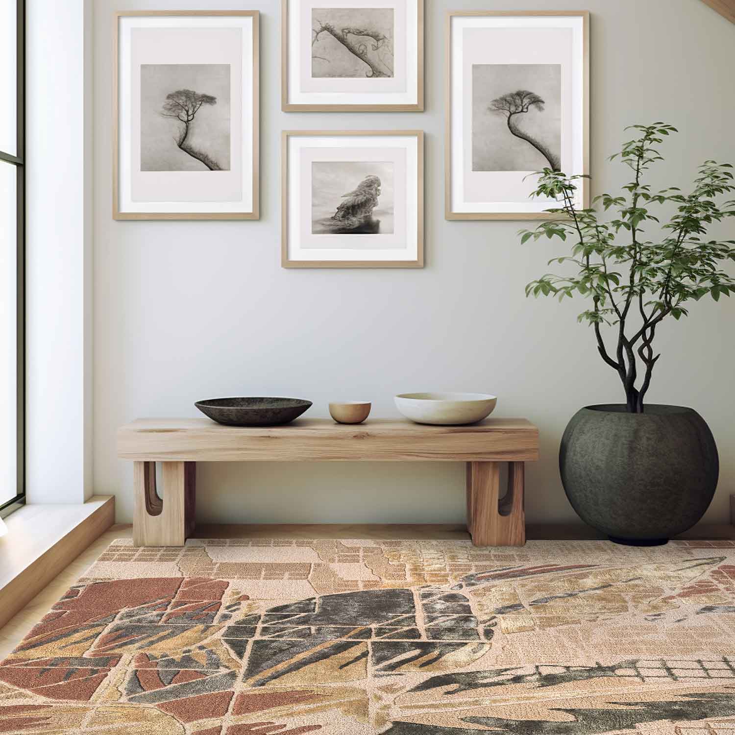 Petalé
 Hand Tufted Woollen And Viscose Rug