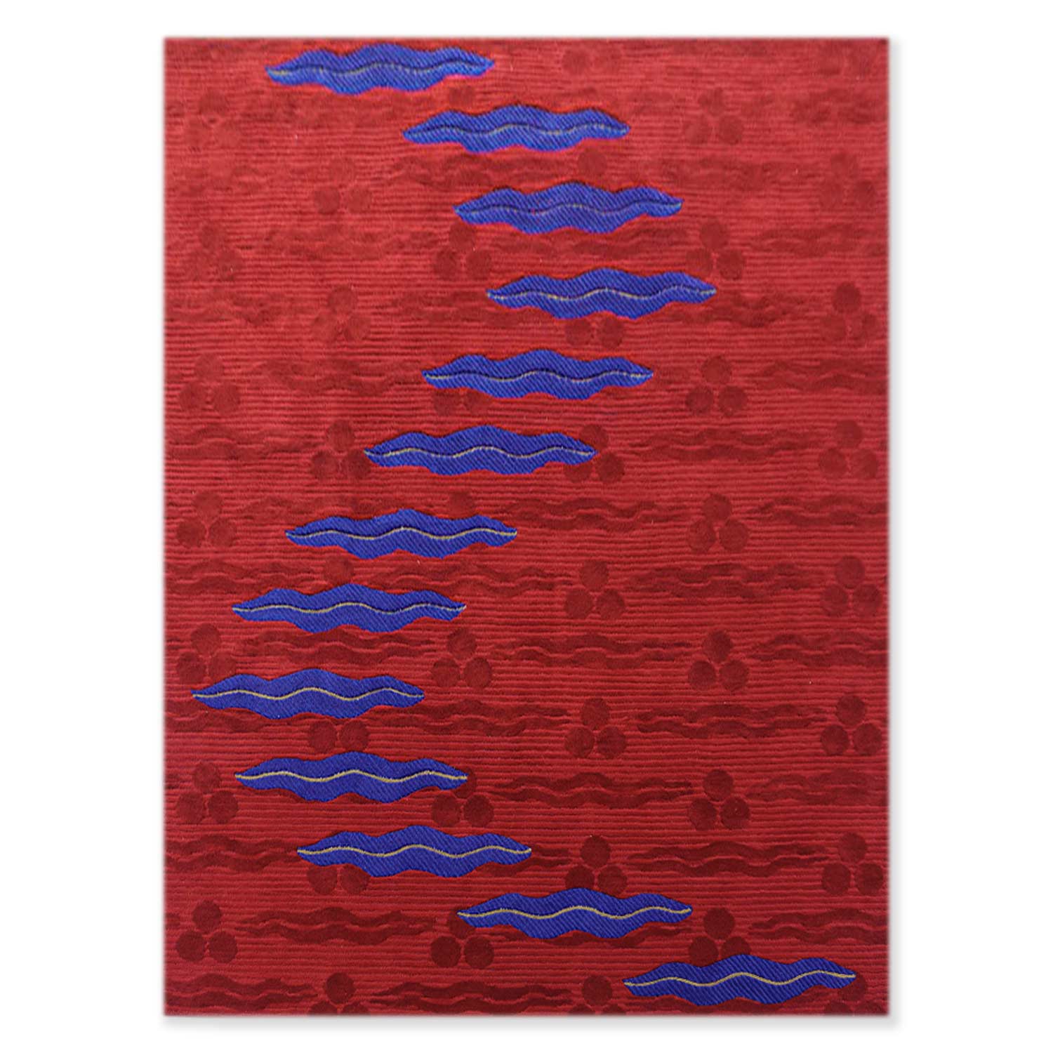 Stair-wave Hand Tufted Woolen Rug