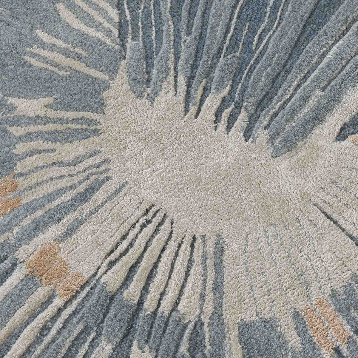Layered Bloom Hand Tufted Wool And Viscose Rug