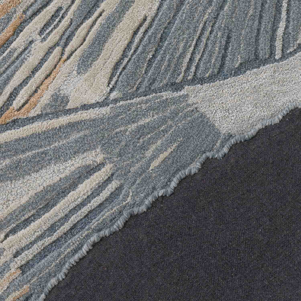 Layered Bloom Hand Tufted Wool And Viscose Rug