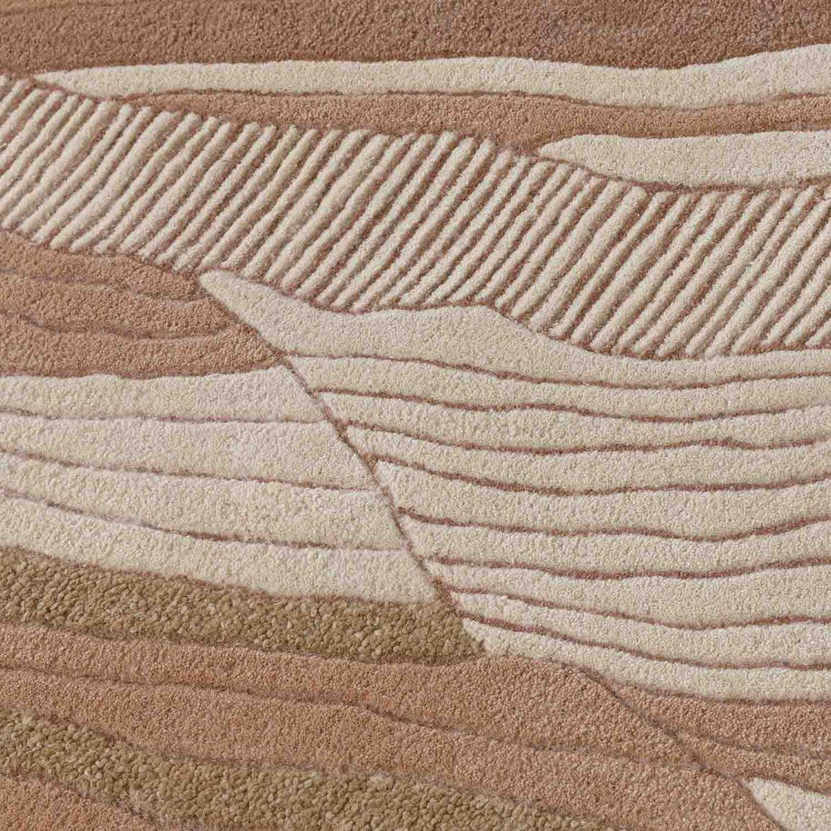 Strata Drift Hand Tufted Wool And Viscose Rug