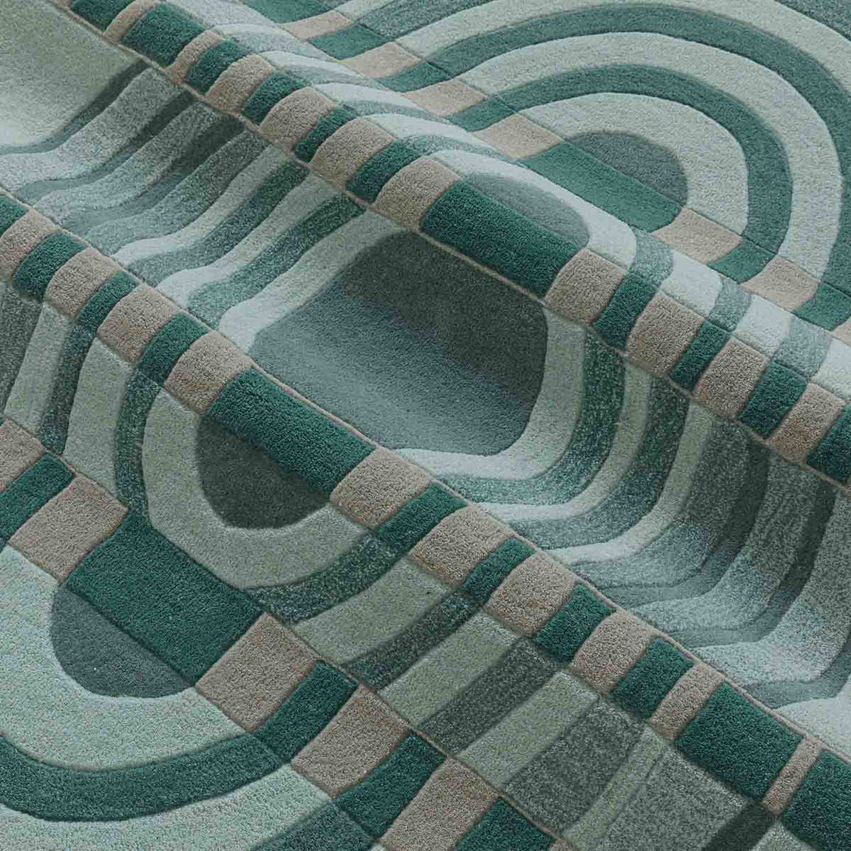 Reflection Hand Tufted Wool And Viscose Rug