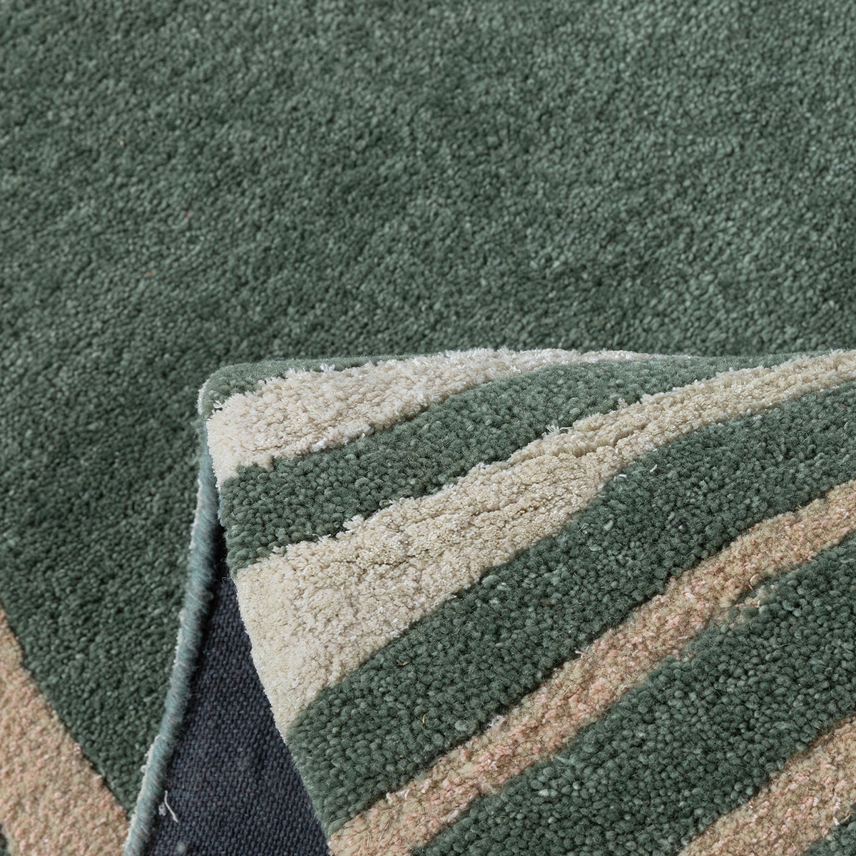Radial Halo Hand Tufted Wool And Viscose Rug