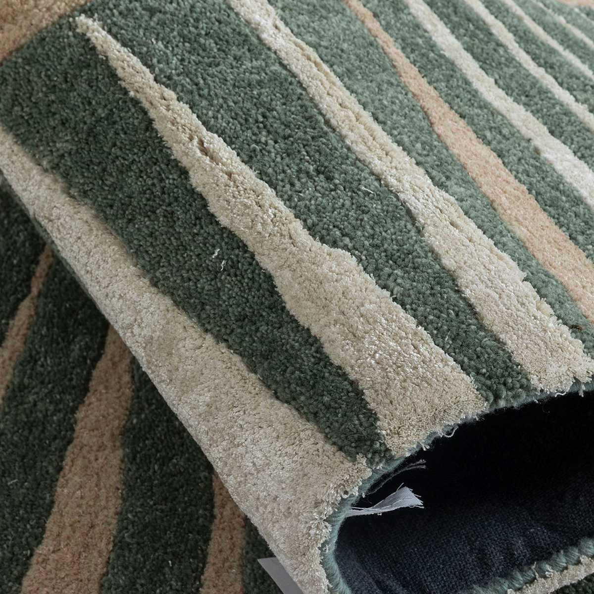Radial Halo Hand Tufted Wool And Viscose Rug