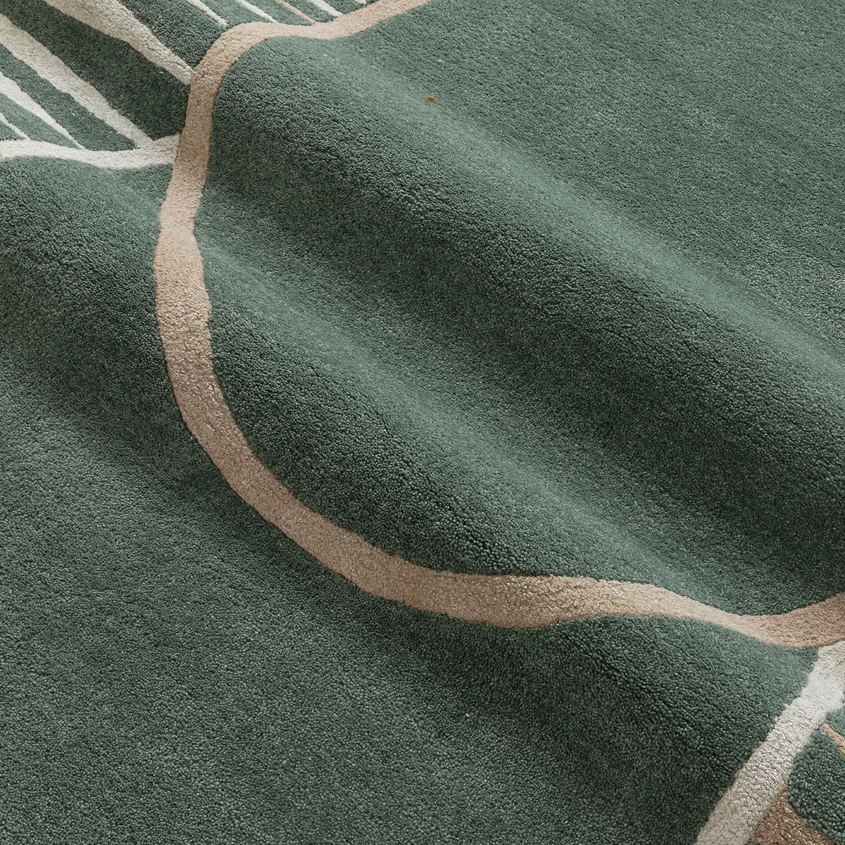 Radial Halo Hand Tufted Wool And Viscose Rug