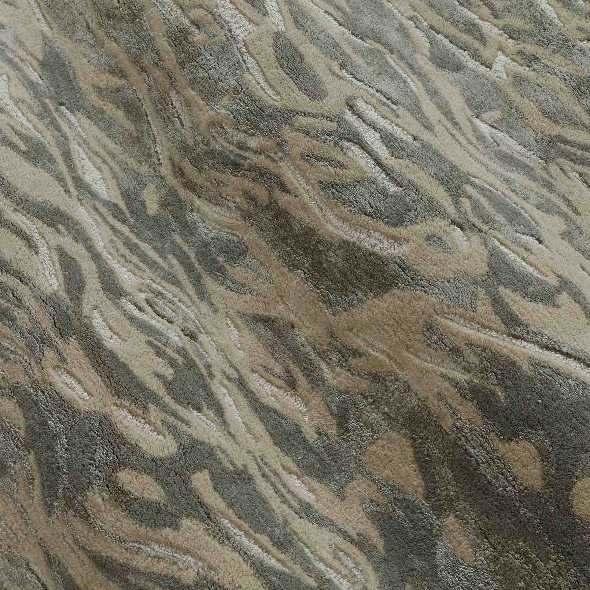 Textured Monolith Hand Tufted Wool And Viscose Rug