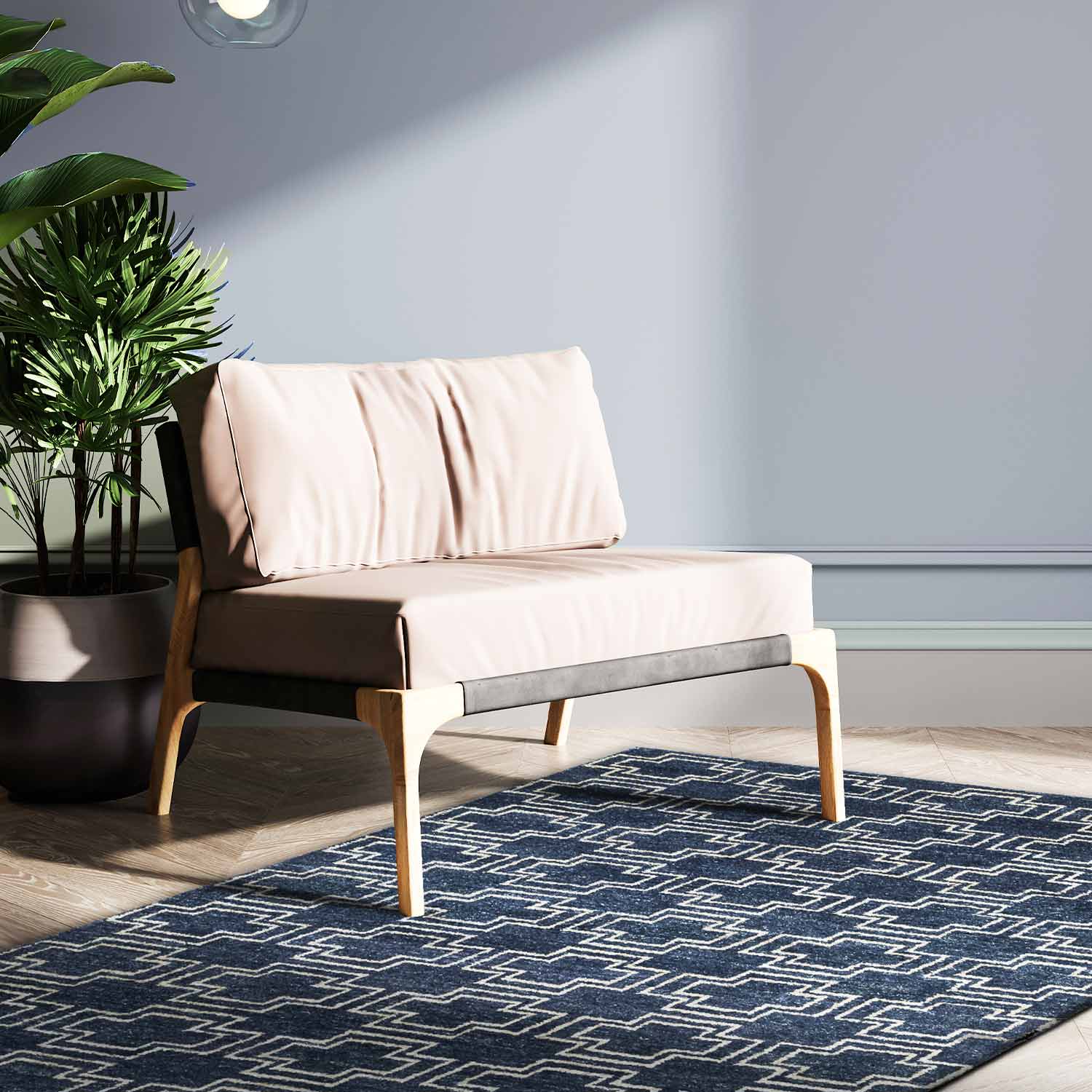 Chamoli Hand Knotted Jute Rug