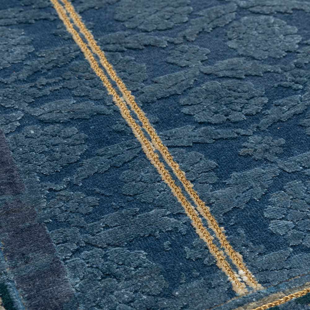 Brocade Garden Hand Knotted Woollen and Silk Runner By Tarun Tahiliani