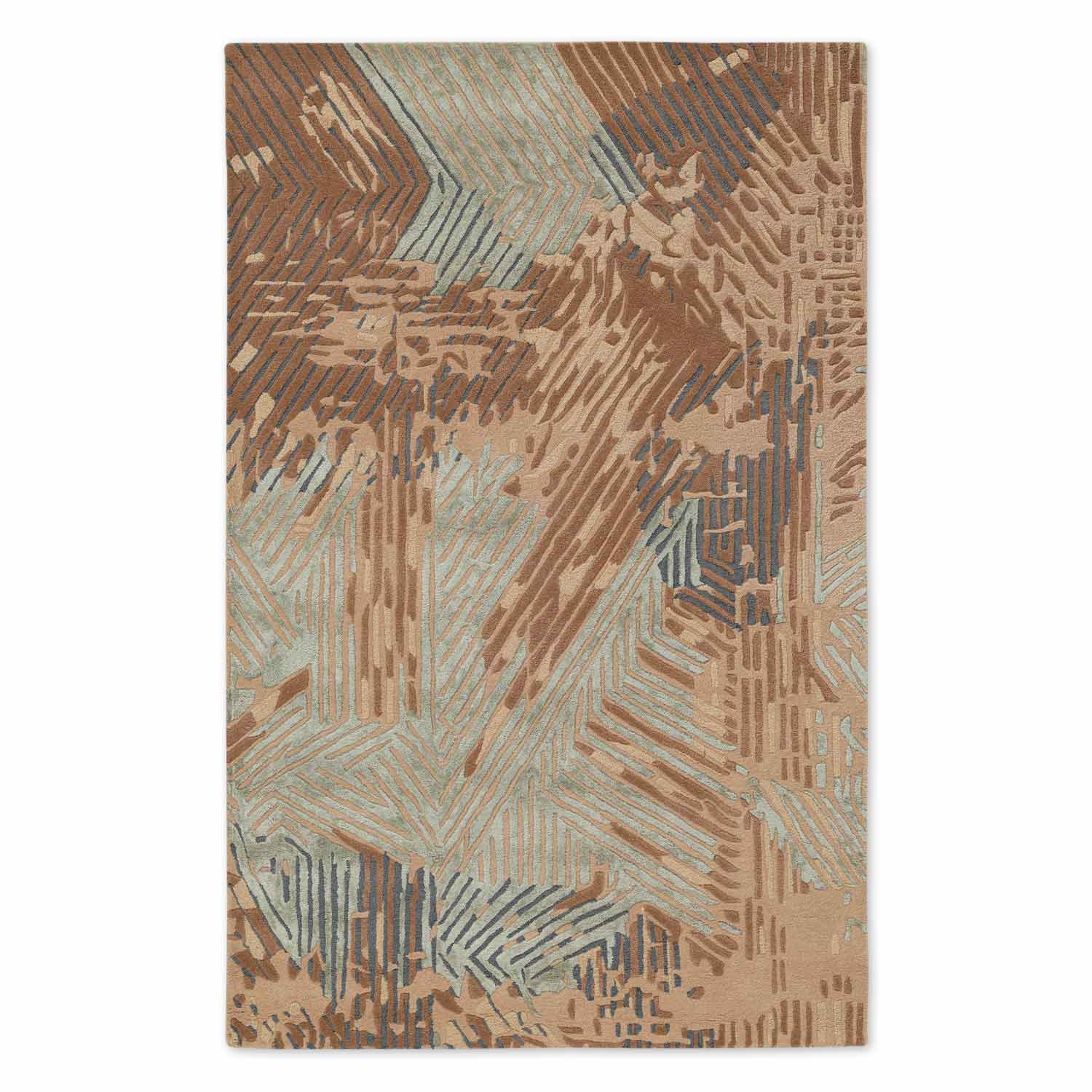 Chestnut Hand Tufted Wool And Viscose Rug