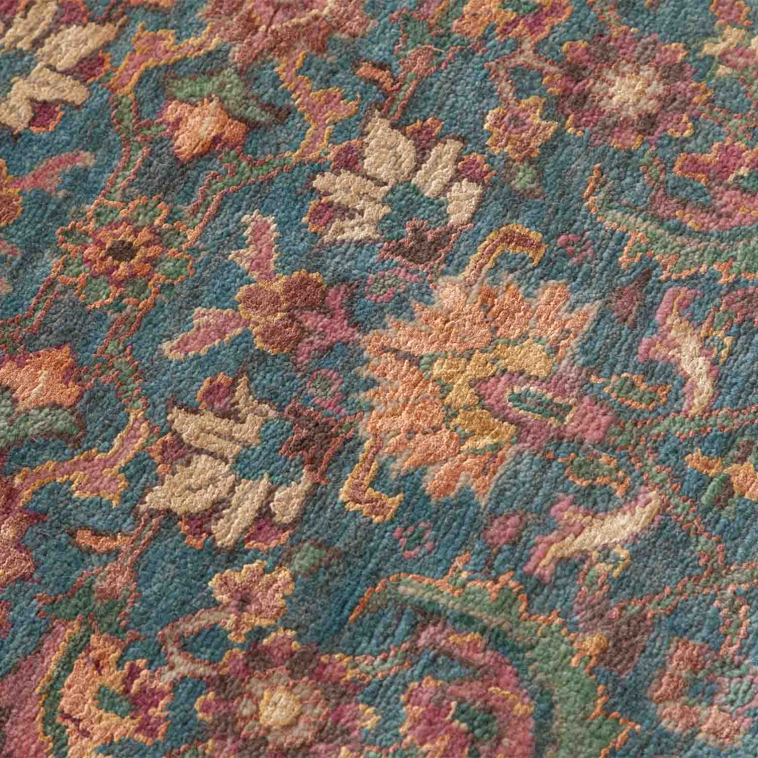 Behag Hand Knotted Woollen And Silk Rug