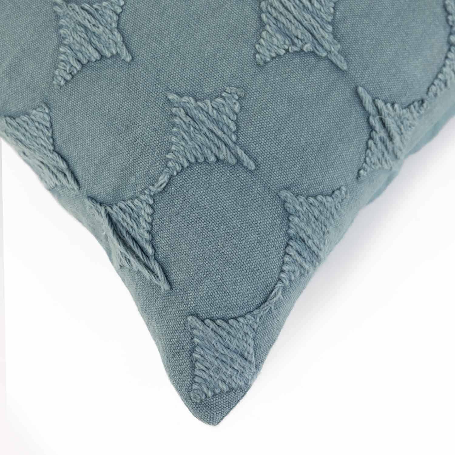 Star-Light Cotton Embroidered Cushion Cover