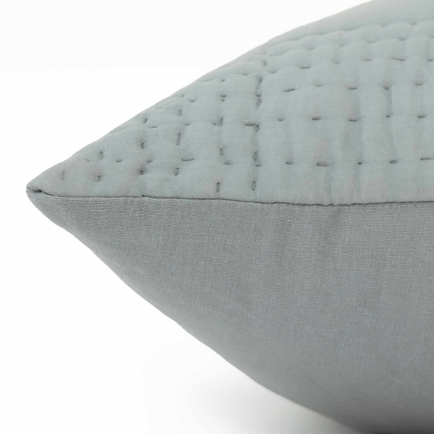 Vegan Silk Hand-Quilted Dhara Lumber Cushion Cover