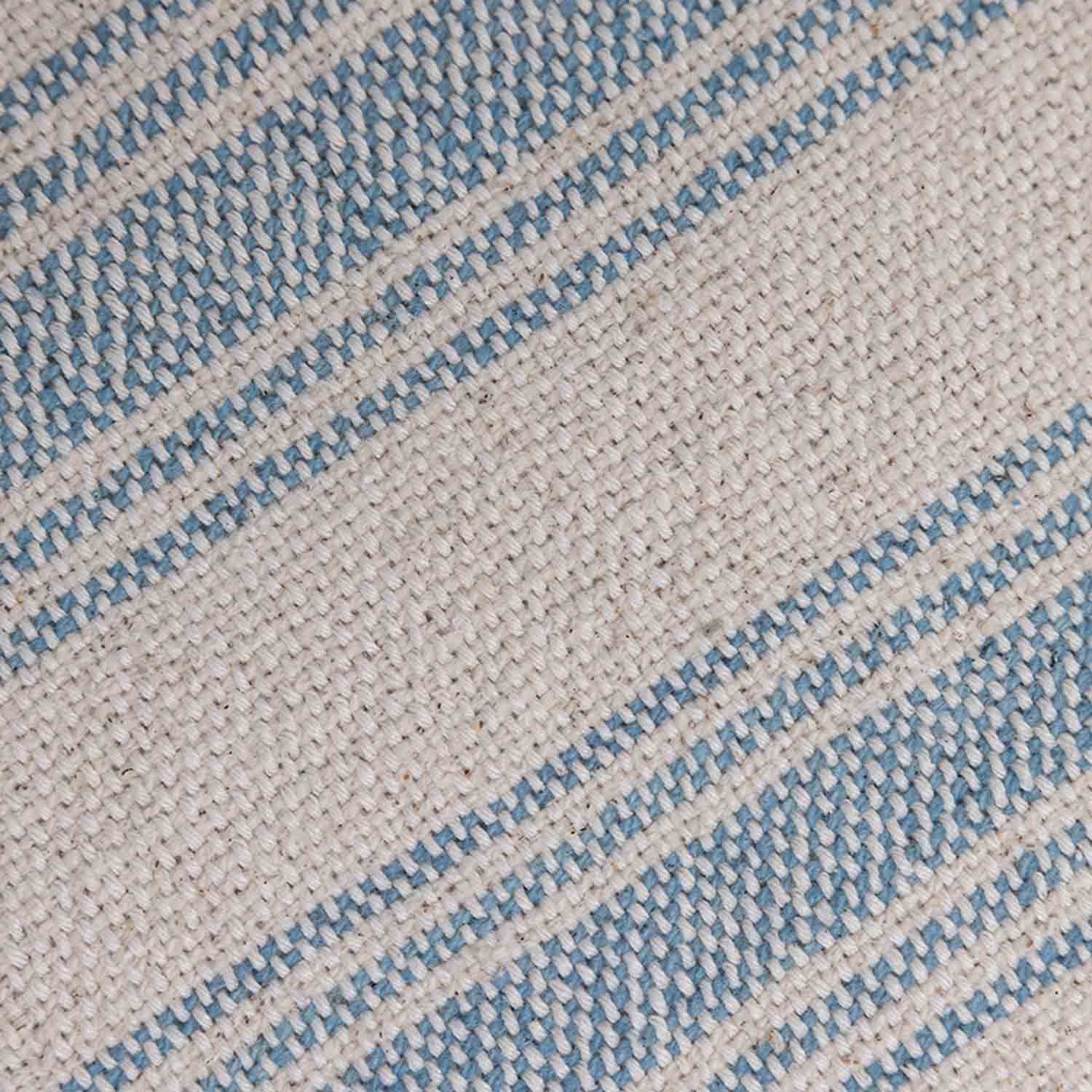 Strypes Woven Cotton Chambray Cushion Cover