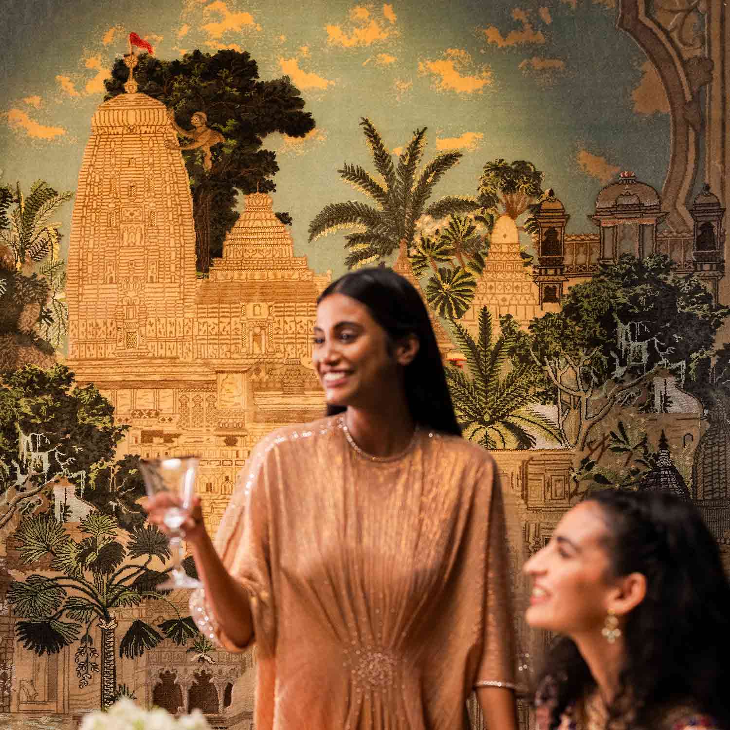 Journey Within Hand Knotted Woollen And Viscose Rug By Anita Dalmia