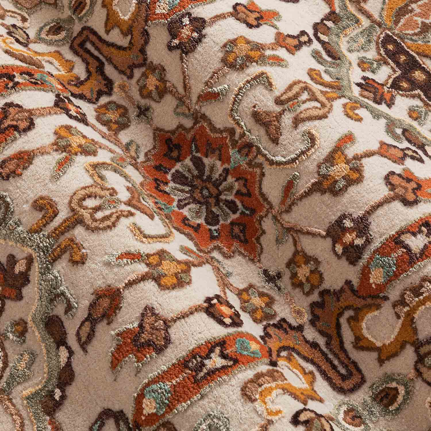 Negin Hand Tufted Woollen And Viscose Round Rug