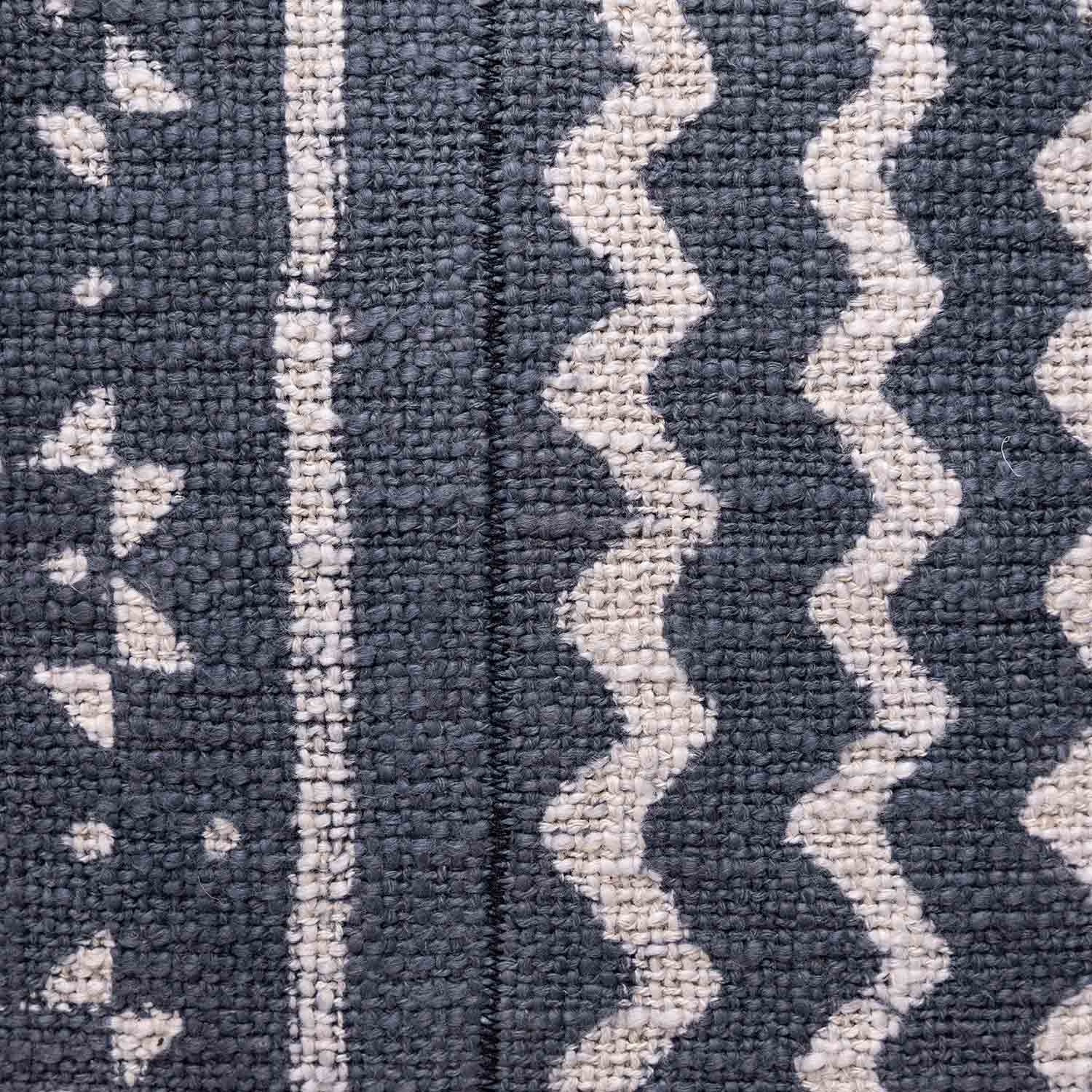Baali Cotton Slub Dabu Block Printed Cushion Cover