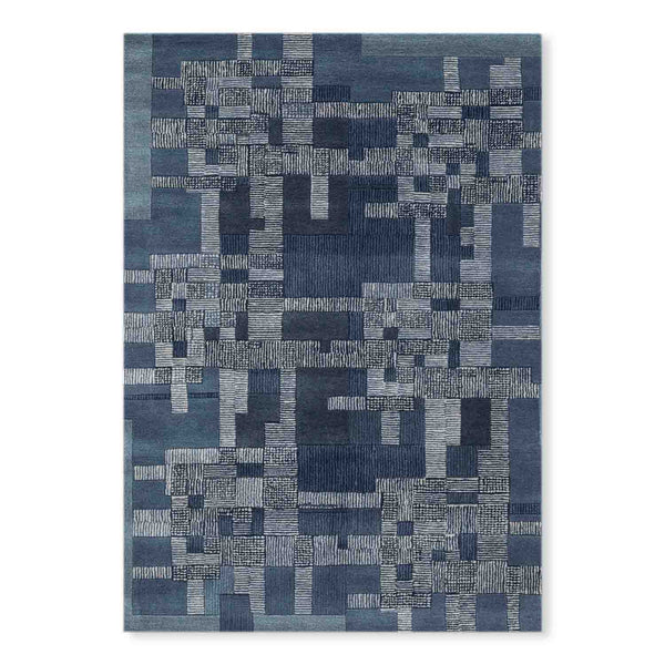 Blurred Amalgamations Hand Tufted Woollen Rug By Shripal Munshi