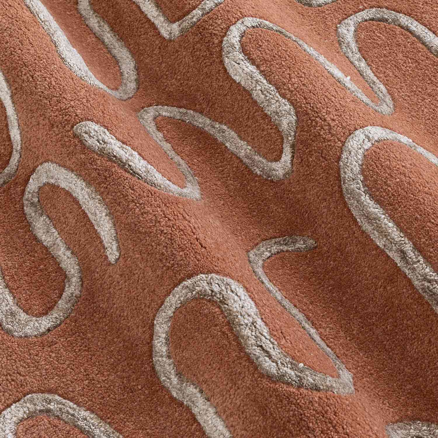 Roux Hand Tufted Woollen And Viscose Rug