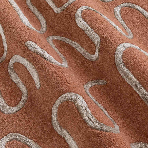 Roux Hand Tufted Woollen And Viscose Rug