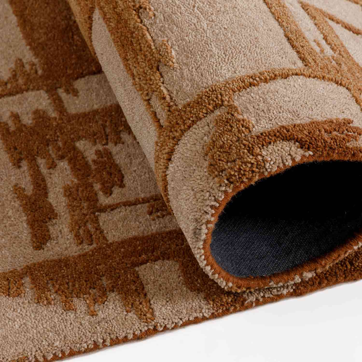 Brickhaven Hand Tufted Woollen And Viscose Rug