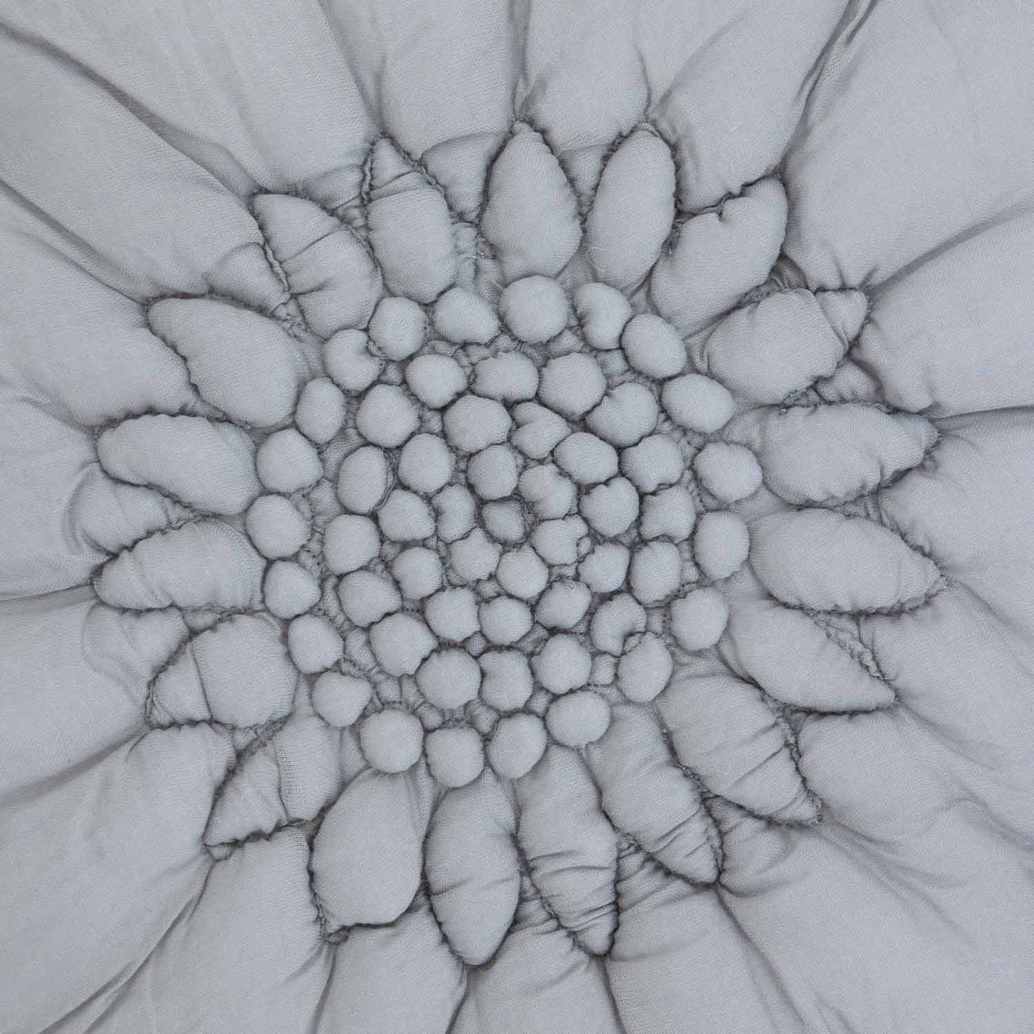 Cotton handquilted shibori textured Tressa Lumber Cushion Cover