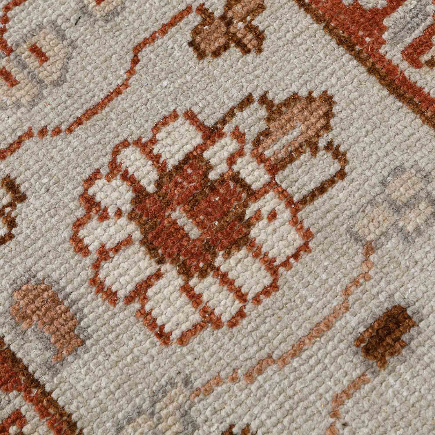 Oushak Hand Knotted Woollen Rug