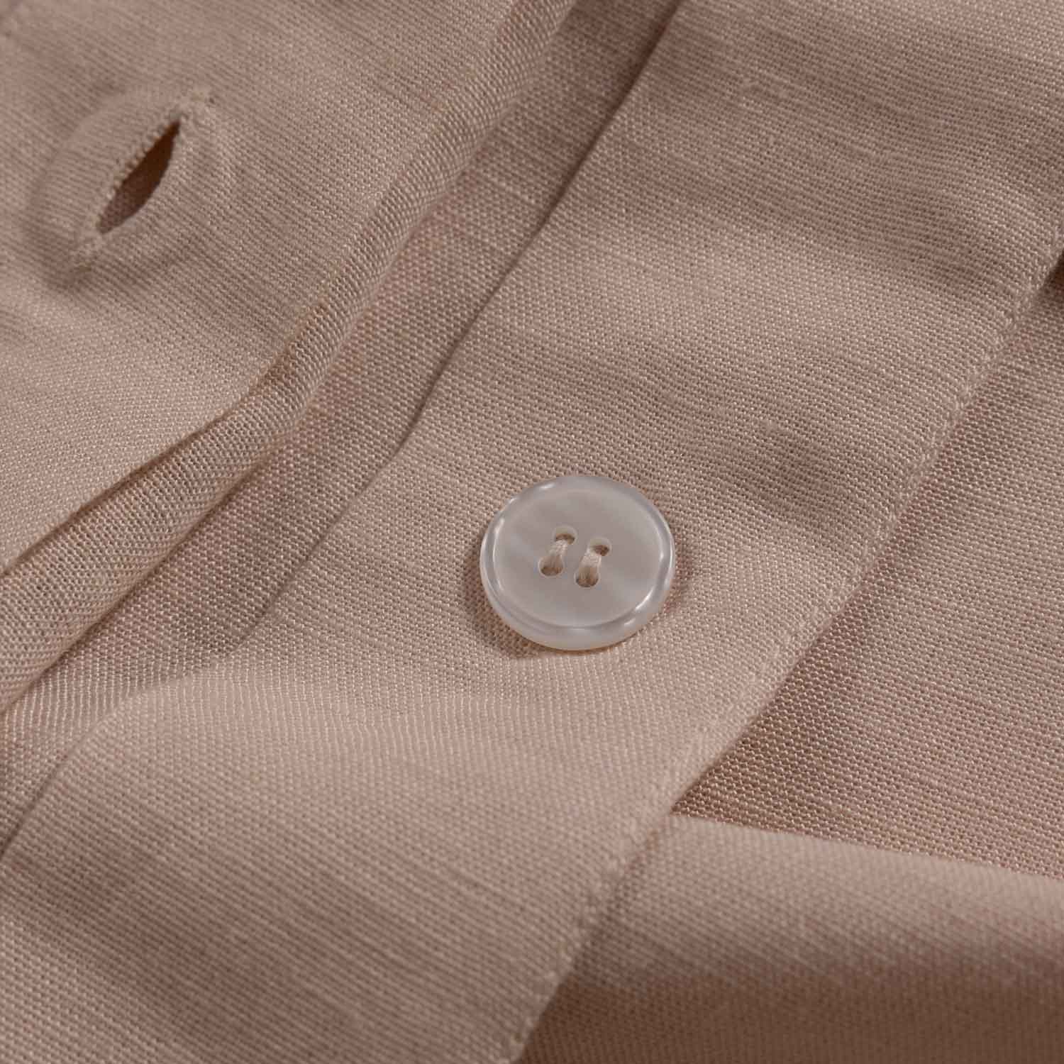 Rose Linen Duvet Cover Set