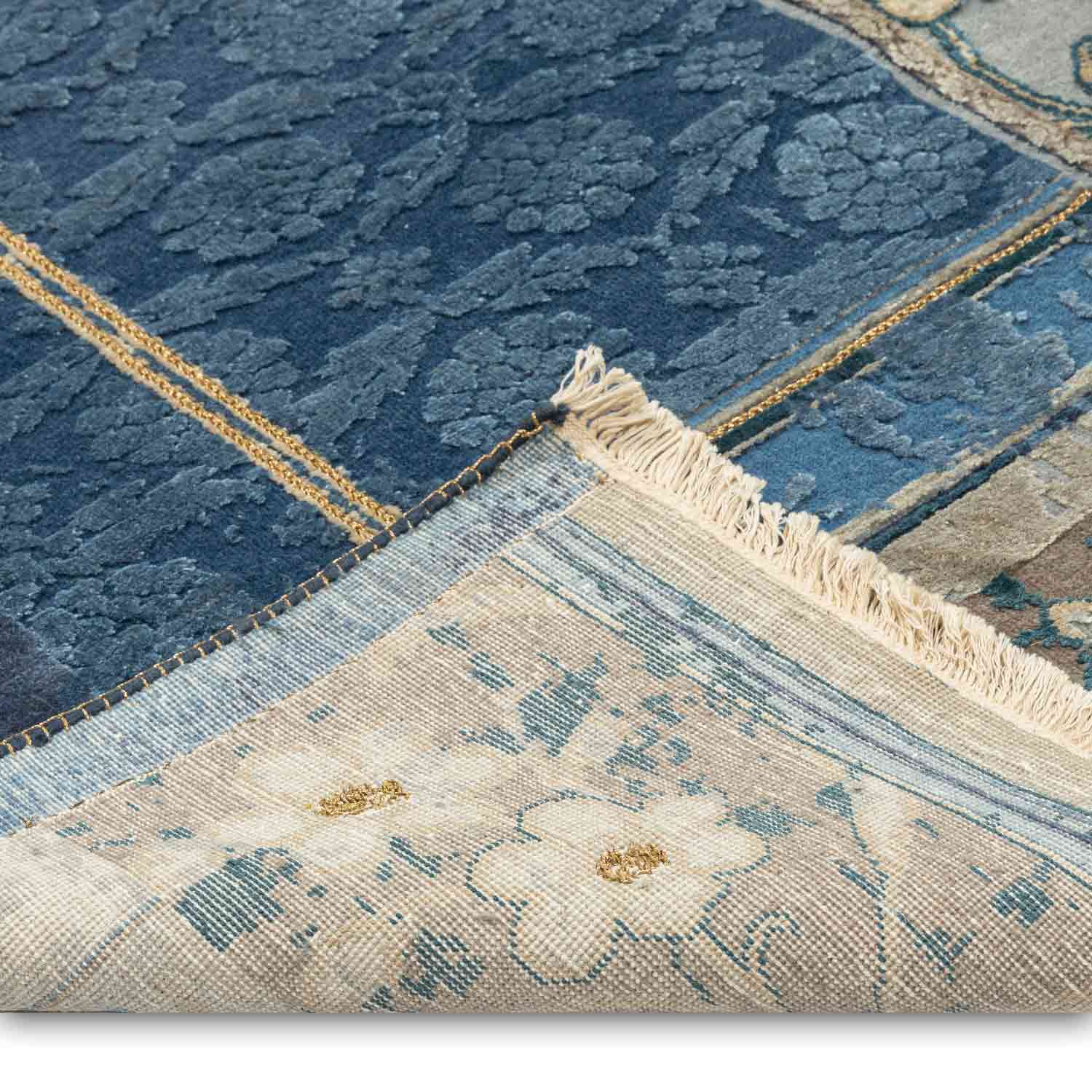 Brocade Garden Hand Knotted Woollen and Silk Runner By Tarun Tahiliani