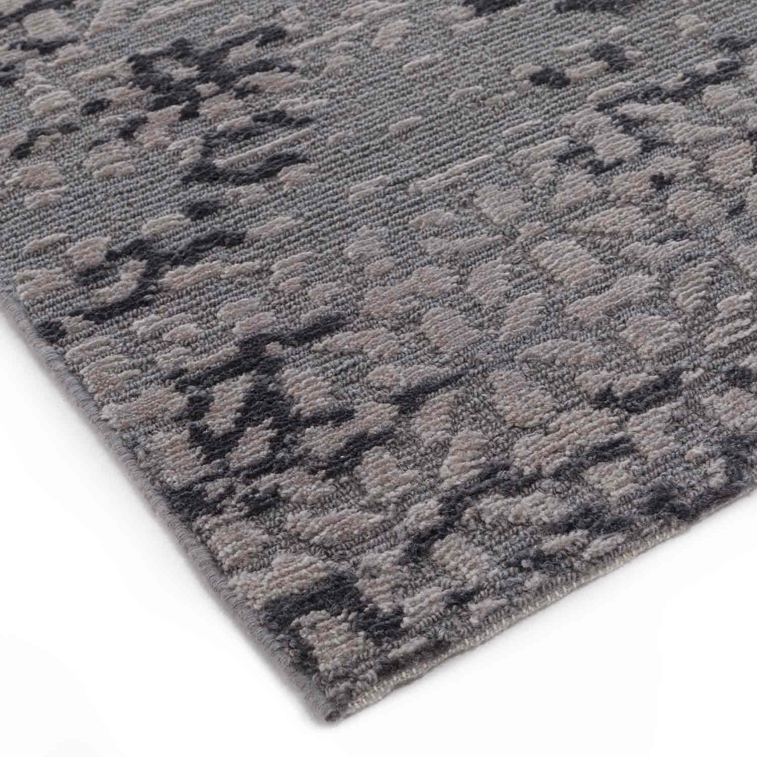 Brown-Whine Hand Knotted Woollen Rug