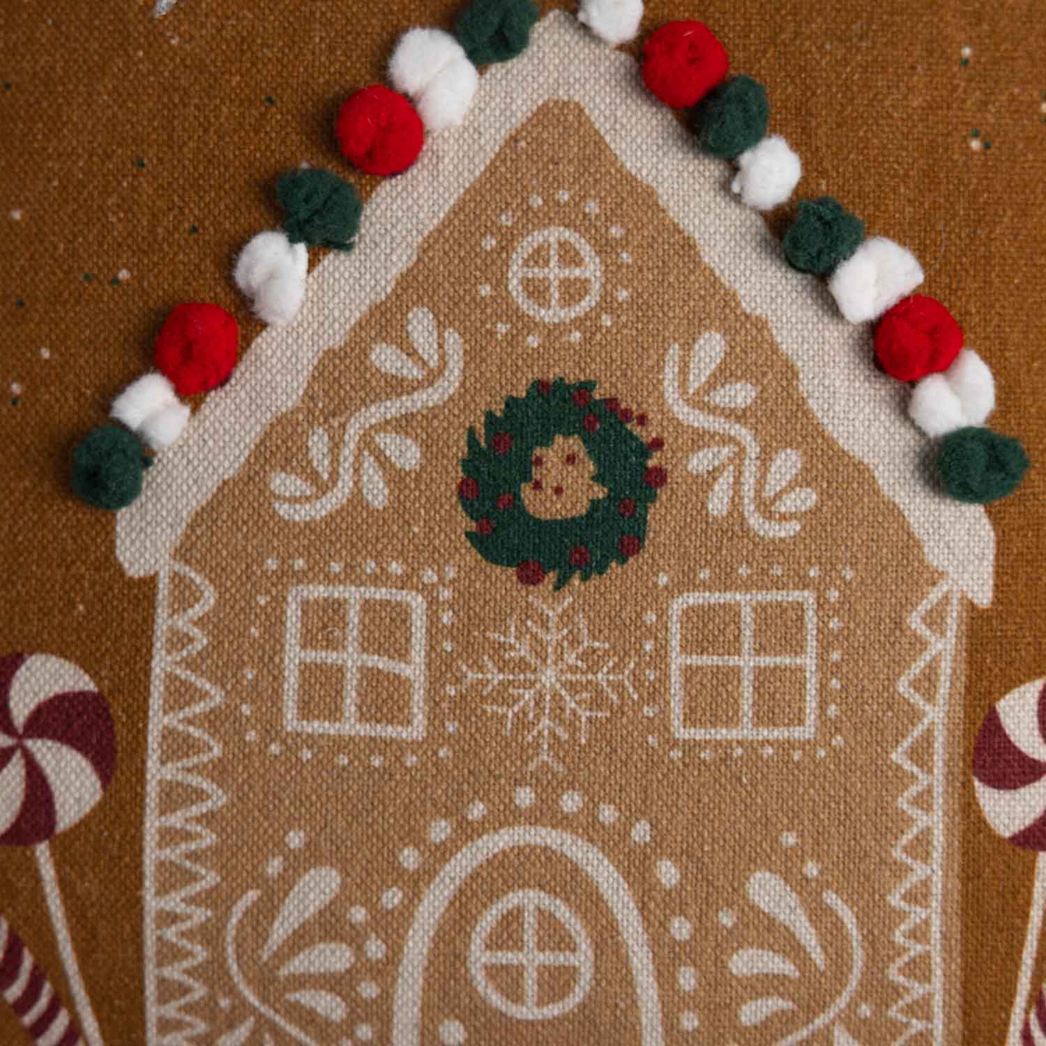 Gingerbread Gingerbread Digital Printed Cotton Linen Cushion Cover