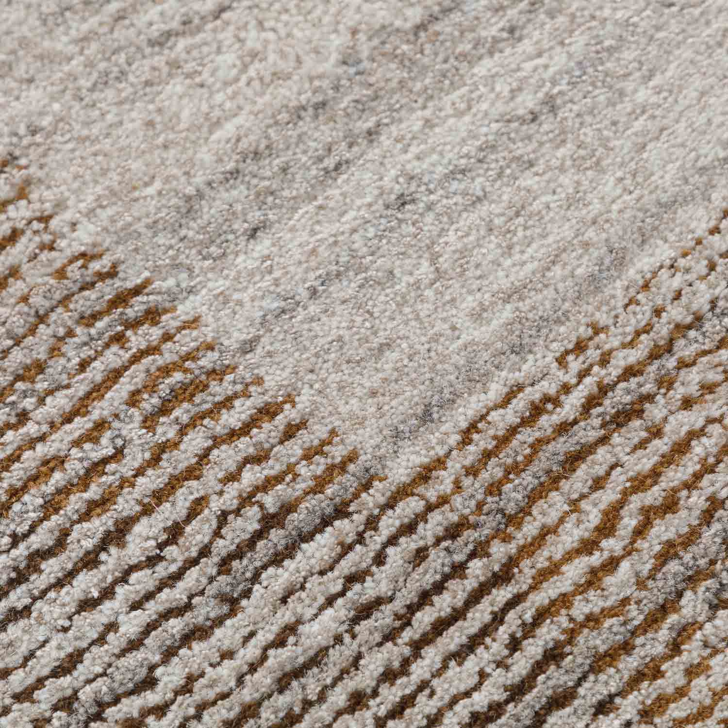 Bronze Hand Tufted Woollen And Viscose Rug