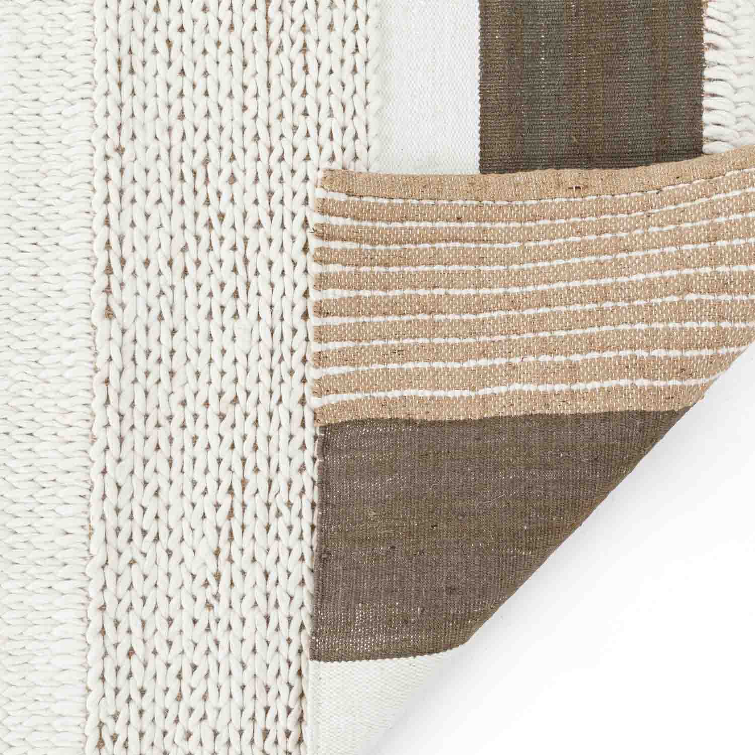 Fusion Flat Weave Wool And Jute Dhurrie