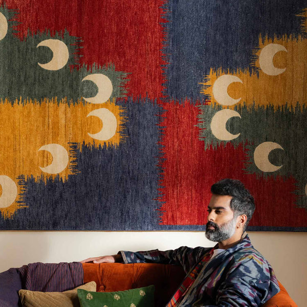Chandrakala Hand Knotted Woollen Rug