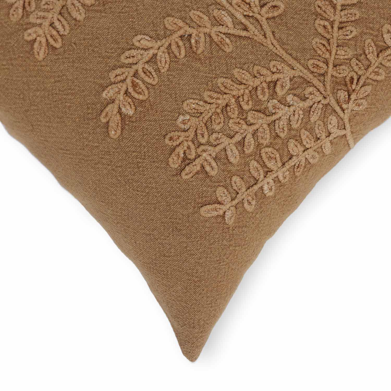 Cotton embroidered Zyra Lumbar Cushion Cover