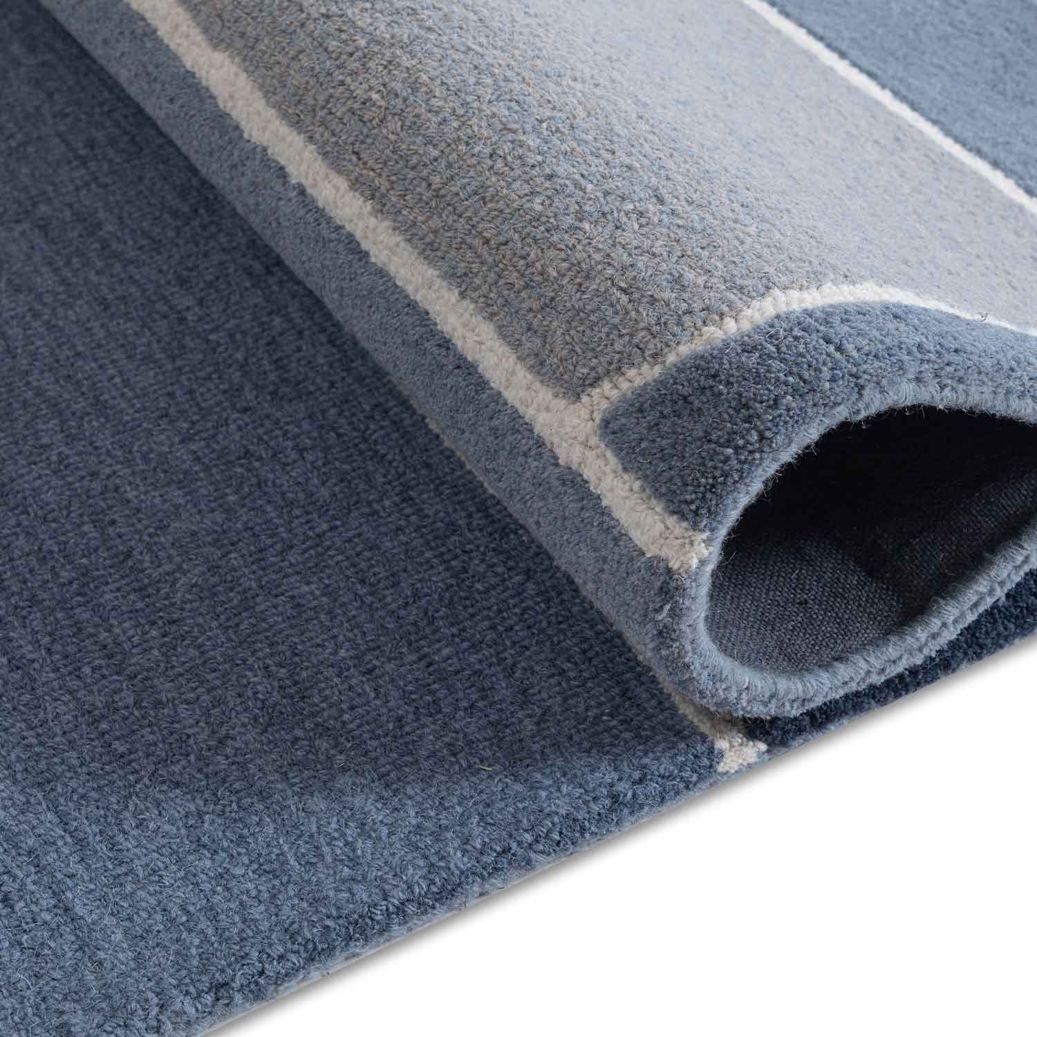 Indigo Sunset Hand Tufted Woollen Rug